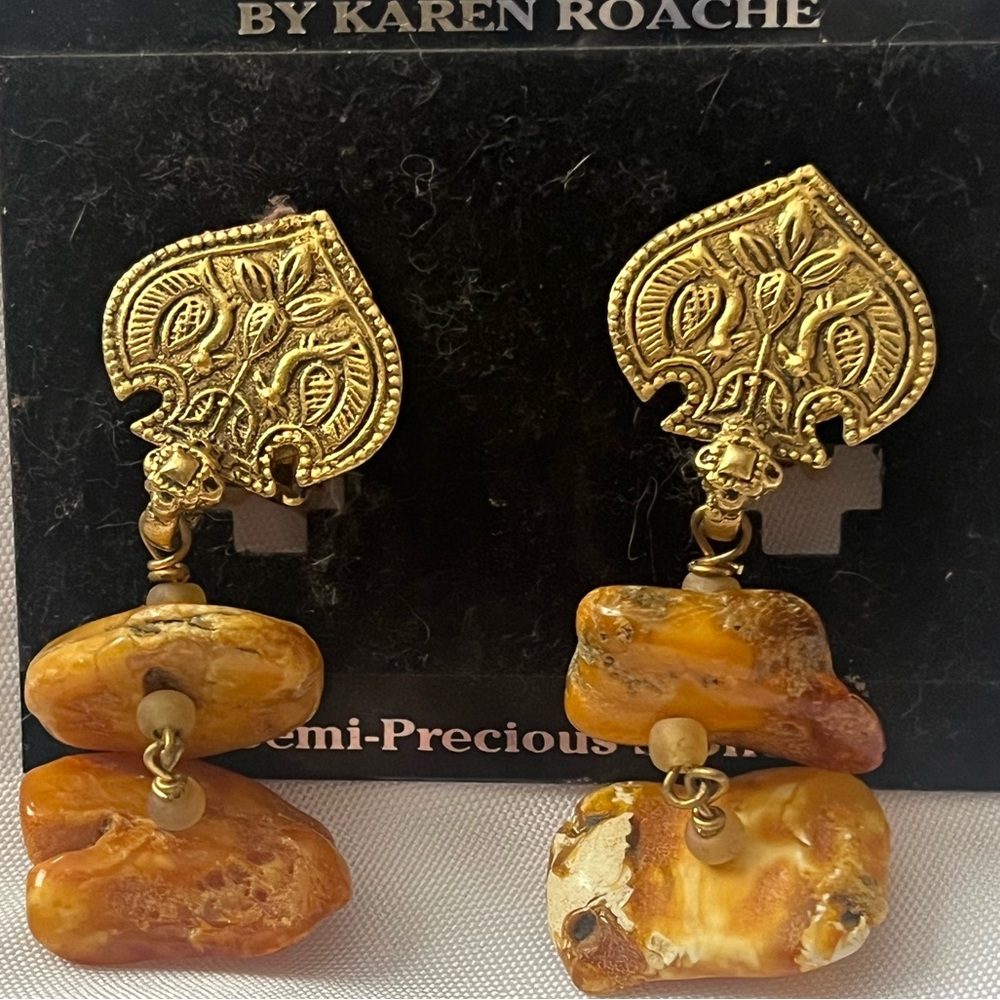 Carnelian refined earrings